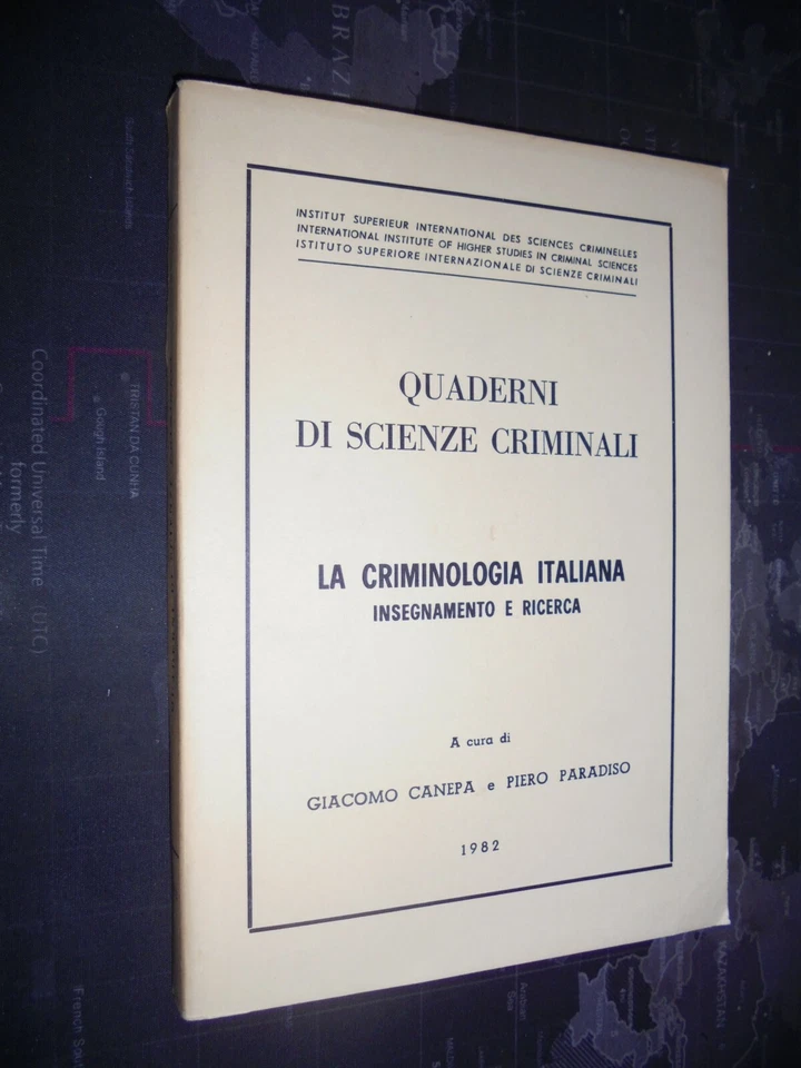 Canepa – Paradiso QUADERNI DI SCIENZE CRIMINALI – LA CRIMINOLOGIA ITALIANA 1982 - Immagine 1 di 1