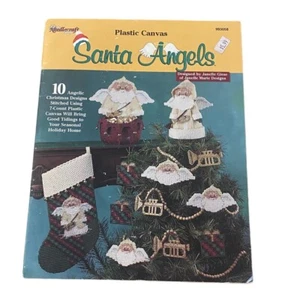 Needlecraft Shop Santa Angels Christmas Pattern Plastic Canvas Booklet 1999 - Picture 1 of 4