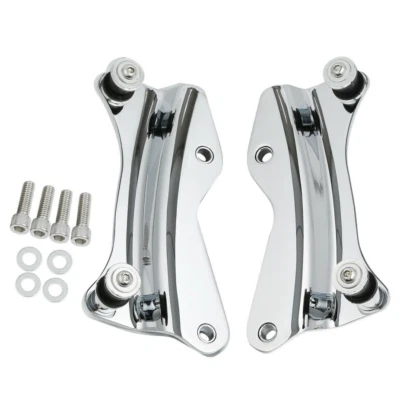 Cromo 1 x Juego de 4 Puntos Kit de Herrajes de Acoplamiento para Harley Touring Modelos 14-más tarde Foto 1 de 4