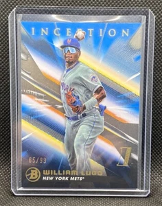 William Lugo 2023 Bowman Inception #93 blaue Folie/99 Mets - Bild 1 von 2