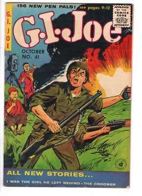 GI JOE #41 (1955) - GRADE 6.5 - ZIFF DAVIS GOLDEN AGE ERNI SCHROEDER COVER ART - Image 1 of 2