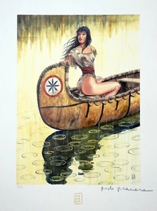 MANARA STAMPA FIRMATA GIRLS ON COVER 1 - SOGG. 9 - Picture 1 of 1