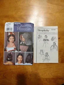 Simplicity 5740 Martha McCain bonnet, snood, headpiece Civil War era pattern - Picture 1 of 1