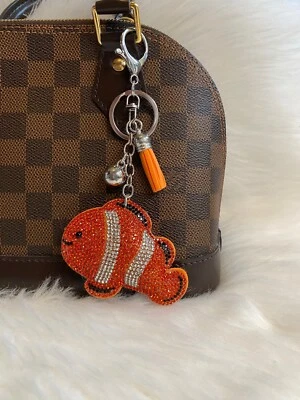 Pez Payaso Llavero Bolso Dije Llavero Naranja Bling Borla Regalo Verano Nuevo Foto 1 de 2