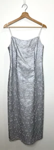 Whimsigoth Vintage Y2K Dress Fairy Maxi 12 Lace Floral Sheer 90s HOCO Whimsical - Picture 1 of 8