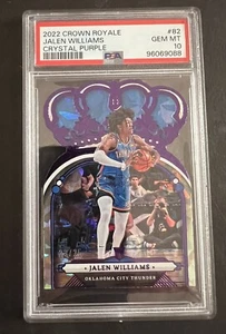 Jalen Williams 23/25 Crown Royale Purple RC PSA 10 SSP 2022-23 OKC RC - Picture 1 of 2