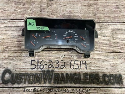 Jeep Wrangler TJ LJ 2003 2004 194.125 millas cuadro de instrumentos velocímetro medidor Foto 1 de 4
