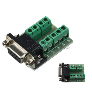 DB9 9 pin connector female adapter signals Terminal RS-232 Serial to Terminal - Picture 1 of 1