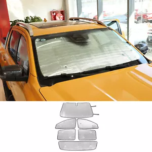 Full Window Sunshade Anti Ultraviolet Sunshade Kit For Ford Ranger 2015-21 6PCS - Picture 1 of 13