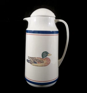 Vintage Corning Mallard Duck 1 Quart Thermique Thermal Server - Picture 1 of 9
