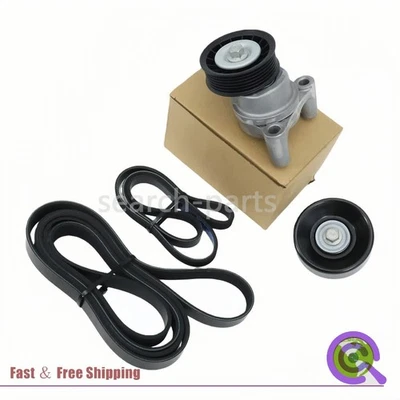 Serpentine Belt Tensioner Pulley Kit For 2009-14 Chevrolet Silverado GMC Sierra Foto 1 de 4