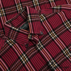 Gitman Bros. Vintage Made in USA Hot Pink Multi Maxi Plaid Flannel Shirt M #14 - Picture 1 of 6
