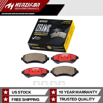 Front Ceramic Brake Pad Kit Fit Chevy Venture Cadillac DeVille Buick Century V6 - Image 1 of 4