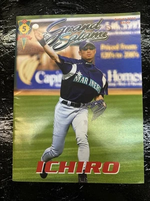 FREE SHIPPING Aug 2003 Grand Slam Mariners Program ICHIRO Cover - Image 1 of 4