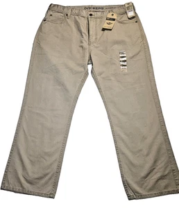 Pantalone uomo Dockers D3 vestibilità classica uomo 38x29 marrone kaki nuovo con etichette 5 tasche piatto davanti - Foto 1 di 9