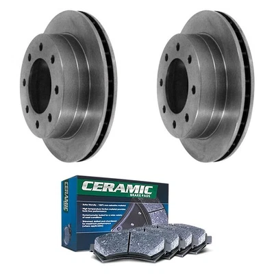 For GMC Sierra 1500 HD 03-05 DuraGo Plain Rear Brake Kit w Ceramic Pads - Image 1 of 3