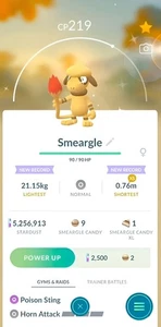 Shiny Smeargle | new pokemon exchange options | Pokemon Trade Go✨ - Picture 1 of 2