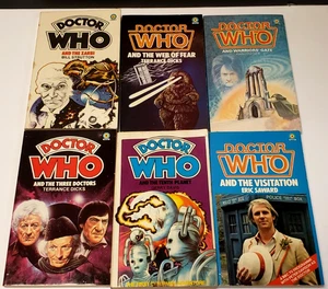 1980s Doctor Who Paperback Target Book Lot of 6 Books Sci-fi TV Vintage - Bild 1 von 7