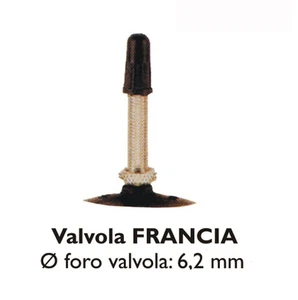 989290241 - CAMERA D'ARIA 29X1.90/2.2 VALVOLA FRANCIA 48MM - Foto 1 di 1