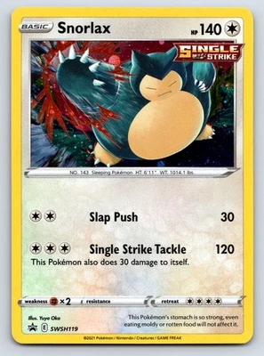 Snorlax - Promo Pokemon SWSH: Sword & Shield Promo Cards SWSH119 NM - Image 1 of 2