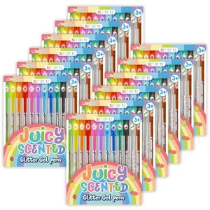 12 PCS x 12 sets Scented Glitter Color Gel Pen Smooth Writing Stationery Kit ... - Bild 1 von 7