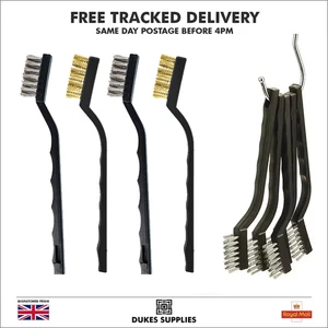 Wire Brush Set Steel Brass Cleaning Polishing Metal Rust Paint Remover - Picture 1 of 27