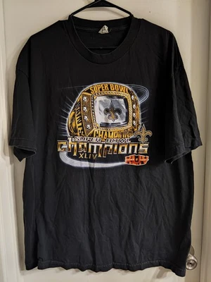 Camiseta New Orleans Saints Super Bowl 2010 para hombre talla XL anillo de campeones Foto 1 de 4