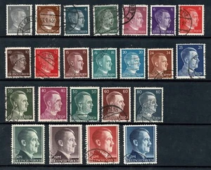 Germany 1941-44 used completed set Adolf Hitler - Picture 1 of 2