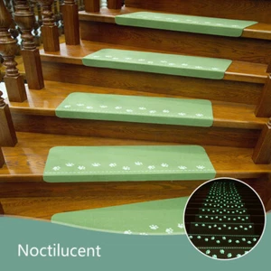 4X Stair Tread Carpet Non Slip Mats Luminous Step Staircase Cover Pads Craft Kit - Picture 1 of 12
