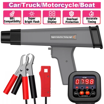Digital Timing Light Automotive Gun Inductive Ignition Stroke Petrol Engin Truck - Image 1 of 4