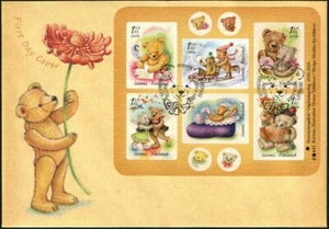 2014   FINLAND - SG: MS2190 -TEDDY BEARS / VALENTINES DAY ON FIRST DAY COVER - Picture 1 of 1
