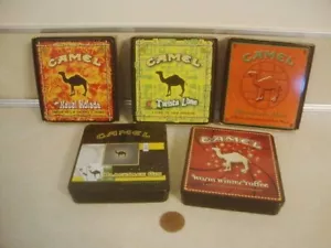 Latas coleccionables de cigarrillos Joe Camel de colección mezclas exóticas x5 ediciones especiales! - Imagen 1 de 9