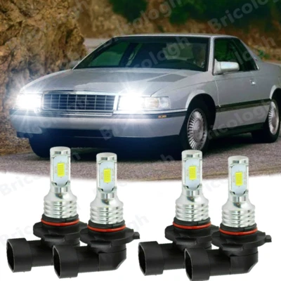 Lâmpadas de feixe alto baixo para faróis de LED 4 para Cadillac DeVille 2000-2005 - 6000K - Imagem 1 de 4