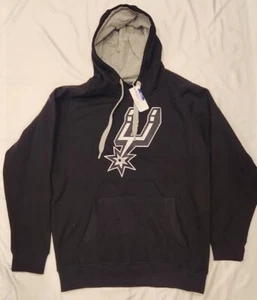 Antigua San Antonio Spurs Black Victory Fleece Hoodie Men's XL - Picture 1 of 4