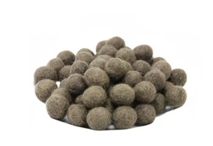 50 Filzkugeln Aus Naturfilz Ø1,5 Cm NEPAL BR - Picture 1 of 1