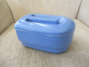 MCM HALL CHINA WESTINGHOUSE BLUE COVERED REFRIGERATOR DISH - Picture 1 of 13