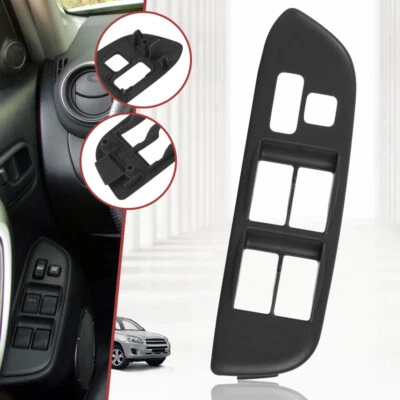 Panel bisel de cubierta de interruptor de ventana de puerta lateral izquierda del conductor para Toyota RAV4 2001-2005 Foto 1 de 4