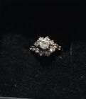 9ct gold and diamons engagment ring