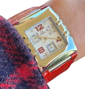 Ladies Omega Constellation Quadra Chronograph Watch Diamond Dial 1841.73.31 - Picture 1 of 12