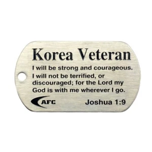 Collar Coreano Veterano Acero Inoxidable Perro-Joshua 1:9 Escudos de Fuerza - Imagen 1 de 3