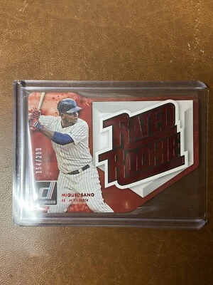 2016 donruss miguel sano rated rookie die-cut red /299 twins - Image 1 of 2
