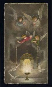 santino-holy card S.LEGA serie FO n.56 L'EUCARESTIA - Imagen 1 de 1