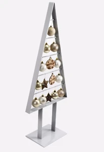 NEU Tannenbaum Weihnachtsbaum 1m Höhe Hochglanz Christbaum Tanne Metall - Bild 1 von 3