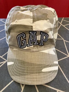 2005 The Gap Youth Baseball Cap Hat Tan Camouflage Kids Size L/XL Adjustable - Picture 1 of 15