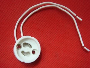 Lot-3 GU10 Socket led Light Holder base Ceramic Wire Cable AC OR DC Connector - Picture 1 of 1