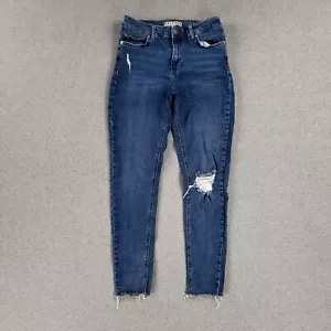 Jeans Denim Co Talla 6 Jegging Ajustados Elastizados Deshilachados Dobladillo Tobillo - Imagen 1 de 10
