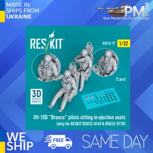 Reskit RSF32-0077 1/32 OV-10D pilots 2 pcs only for RESKIT RSU32-0169, 32-0170 - Picture 1 of 4