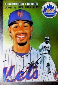 Topps 2023 cromo platino aniversario #369 Francisco Lindor New York Mets - Imagen 1 de 2