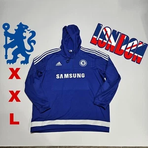 Vintage Adidas Chelsea FC Pullover Sweatshirt Hoodie Rare XXL - Picture 1 of 9