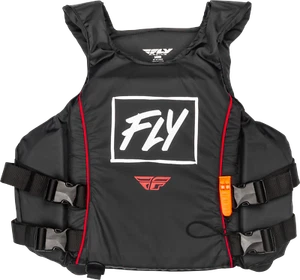 Fly Racing Pullover Nylon Floatation Vest Sm Black/White/Red - Picture 1 of 1